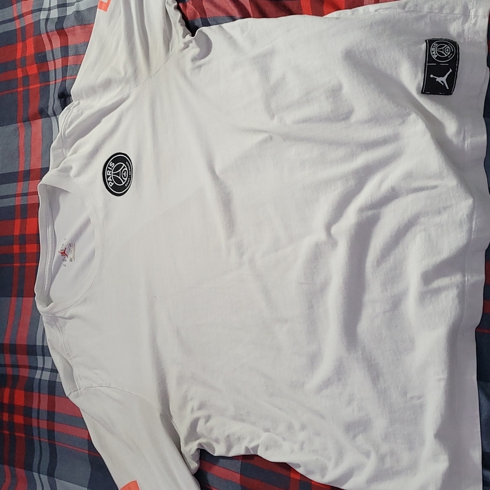 White Long Sleeve Jordan Shirt